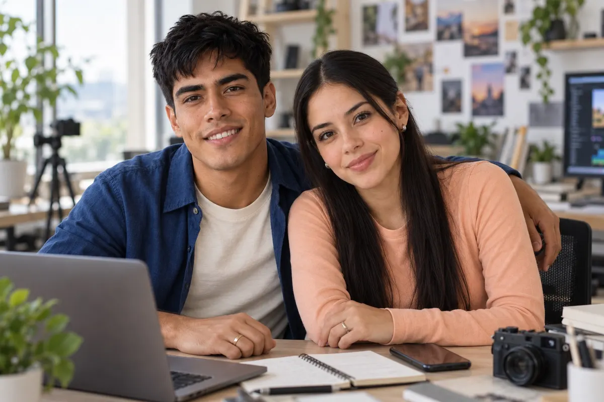 Josué and Ximena Montalvo, from Sígueme’s social media team
