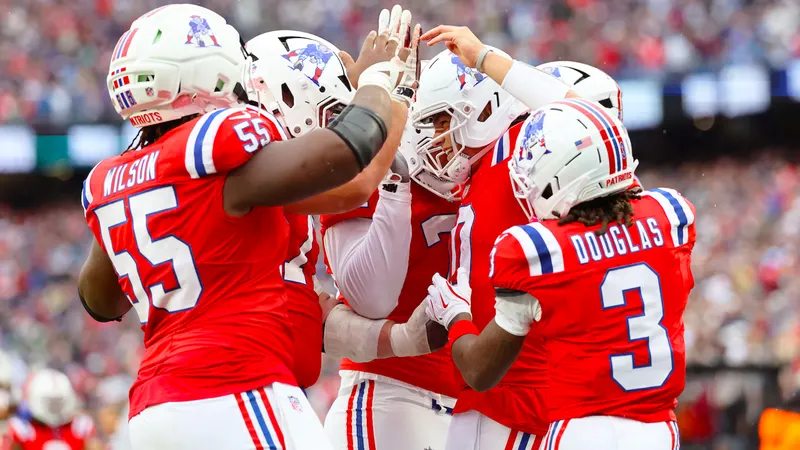 Drake Maye: 5 TDs and a phrase that stays